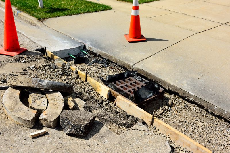 Sunken Sidewalk Repair
